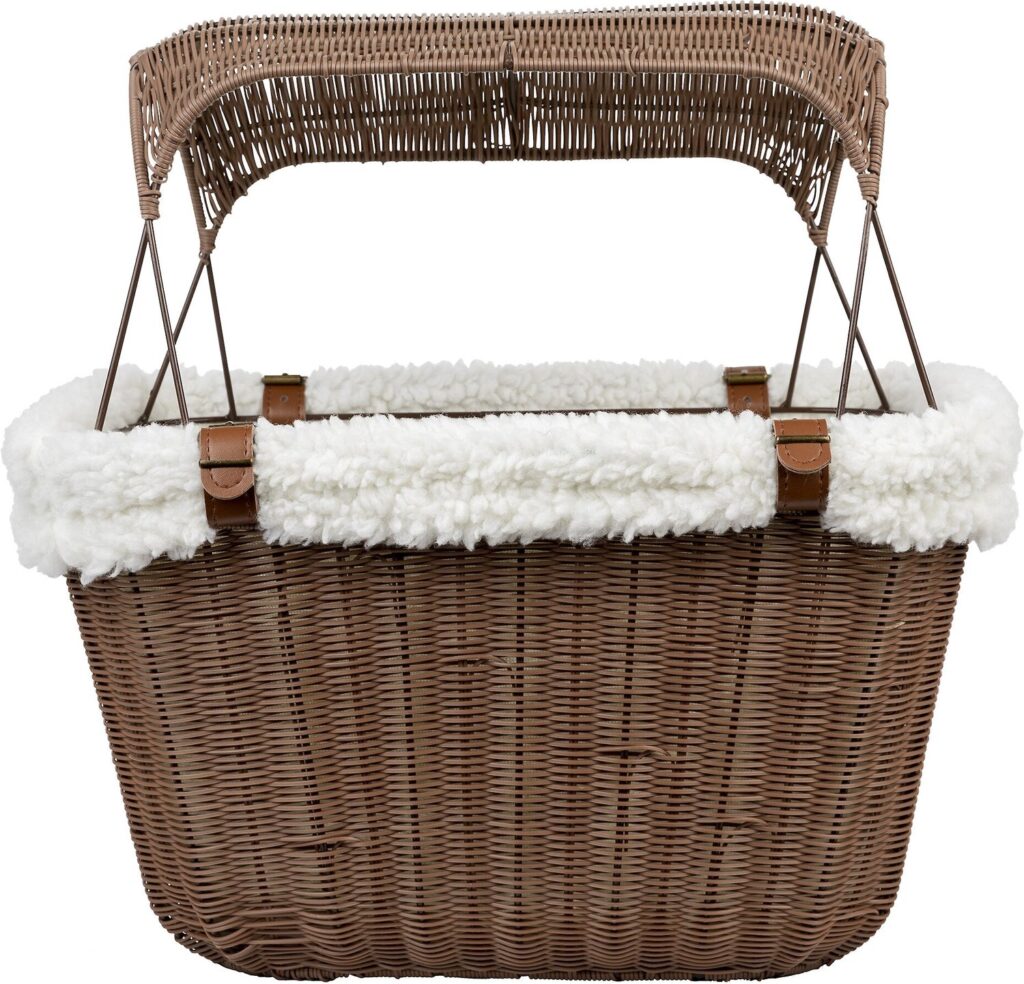 PetSafe Happy Ride Wicker Bicycle Basket - List of the Best Bicycle Front Rack Basket