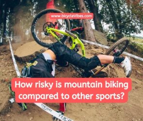 How risky is mountain biking compared to other sports?