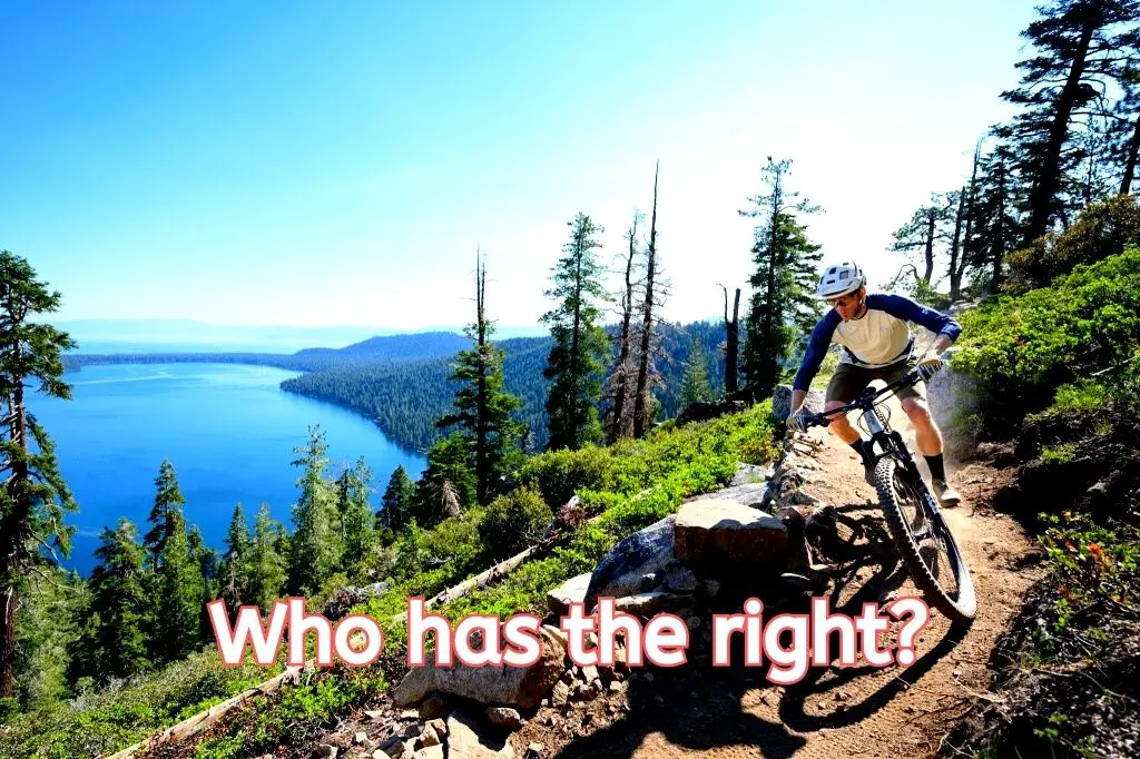 Who has the right of way when on a trail? - What Are The Rules Of Trail Riding?