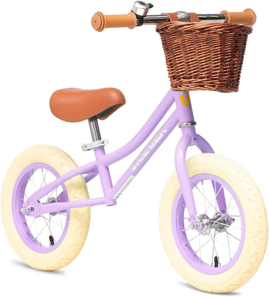 Balance Bike for Kids with Basket
